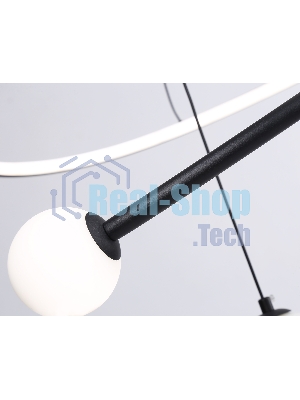 Светильник Ambrella light FL66303 BK черный 39W 3000K-6400K+G9 D500*1200 (ПДУ ИК)