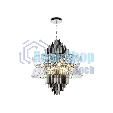 Люстра Ambrella light LH41026/18 BK/CL черный/прозрачный E14*18 max 40W D700*750