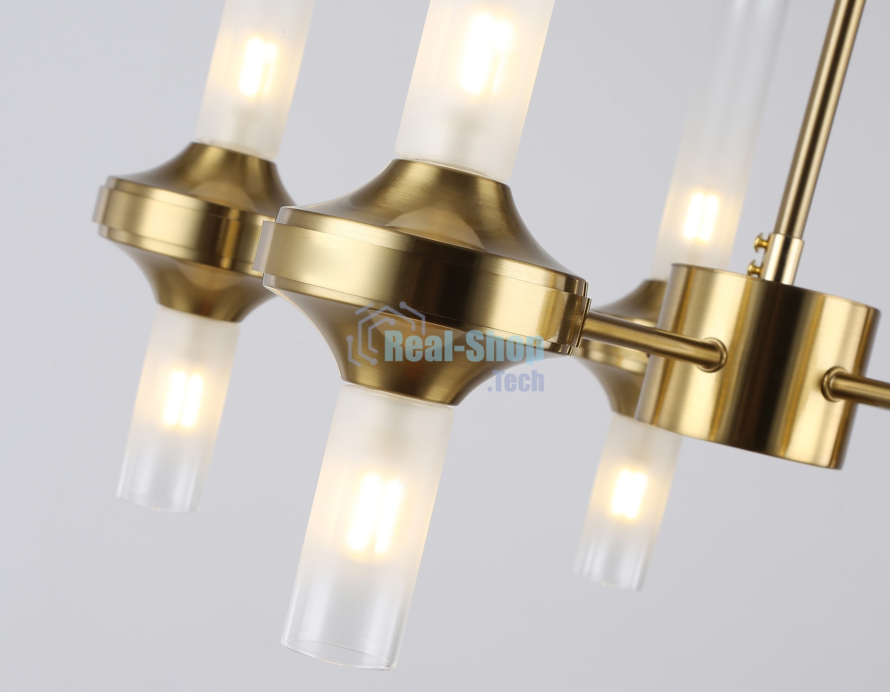 Люстра Ambrella light LH55358/10 BS/CL латунь/прозрачный G9/10 max 30W D550*690