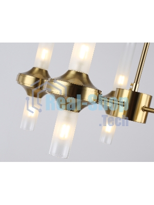 Люстра Ambrella light LH55358/10 BS/CL латунь/прозрачный G9/10 max 30W D550*690