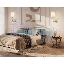 Настенный светильник Ambrella light LH71506 BS/FR латунь/белый матовый E14 max 40W 230*120*310