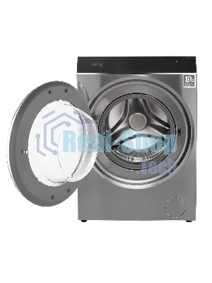 Стиральная машина Korting KWM 60DS1499 An антрацит, загрузка фронтальная 10 кг, 1400 об/мин, класс A+++
