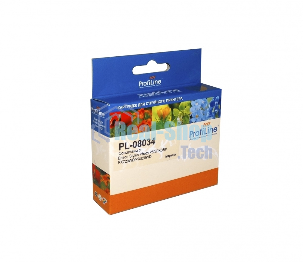 Картридж струйный ProfiLine PL-08034 для принтеров Epson StylusPhoto P50/PX660/PX720WD/PX820WD Magenta водн