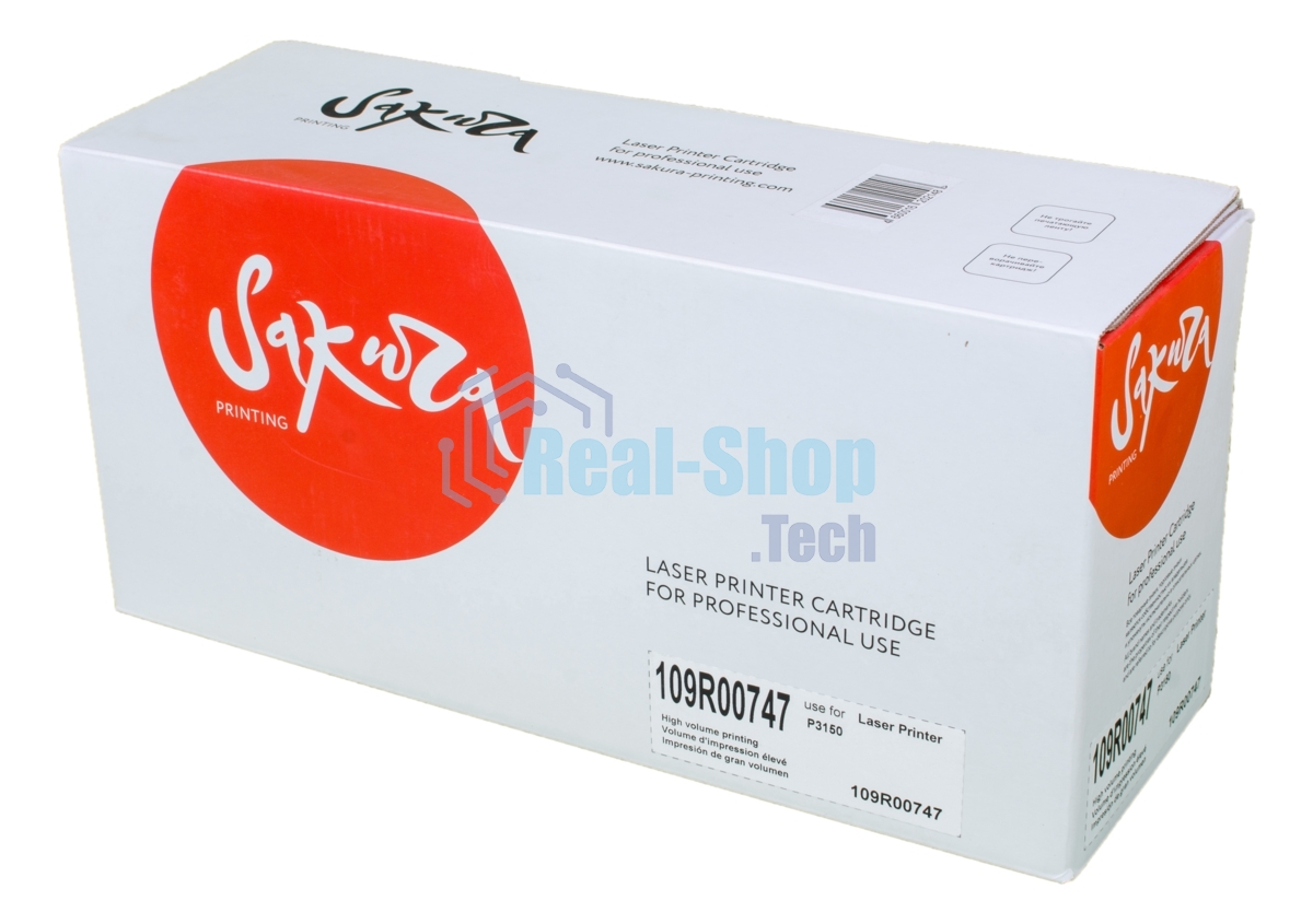 Картридж лазерный Sakura 109R00747 для Xerox P3150, черный, 5000 к.