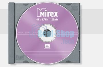 Диск DVD+RW Mirex 4.7 Gb, 4x, Slim Case (1), (1/50)