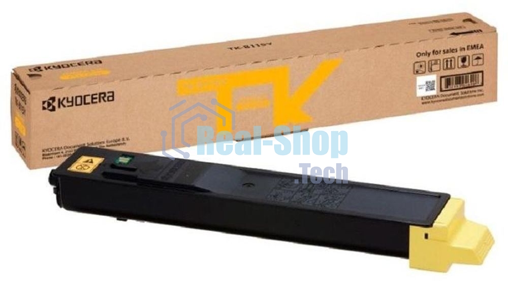 Картридж лазерный Kyocera TK-8115Y (1T02P3ANL0) желтый для M8124cidn/M8130cidn 6000 стр.