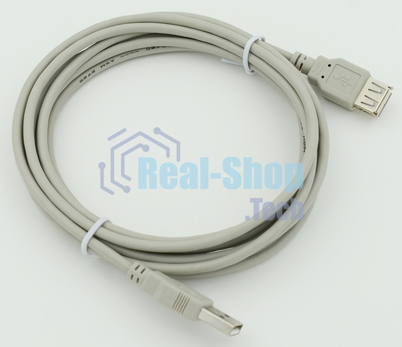 Кабель USB 2.0 Am-Af удлинитель 3м