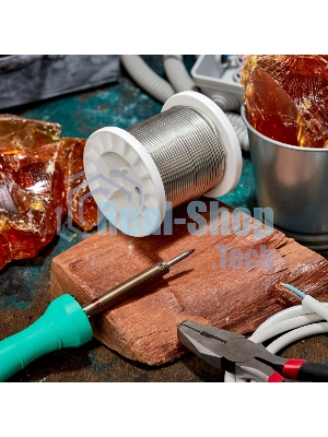 Припой Rexant ПОМ-3, 500г, Ø2мм, (олово 97%, медь 3%), бессвинцовый, ГОСТ 21931-76, катушка