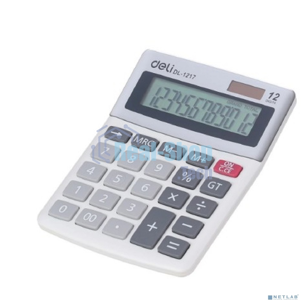 Калькулятор настольный Deli E1217 в ассортименте 12-разр. 1003503