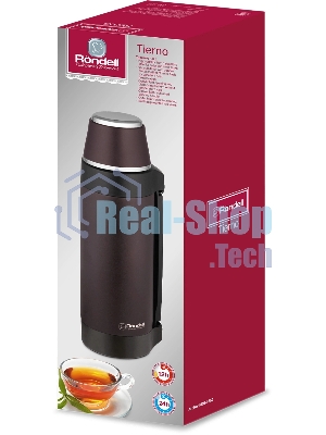 Термос для напитков Rondell Tierno RDS-1657 1.5 л. бордовый, картонная коробка