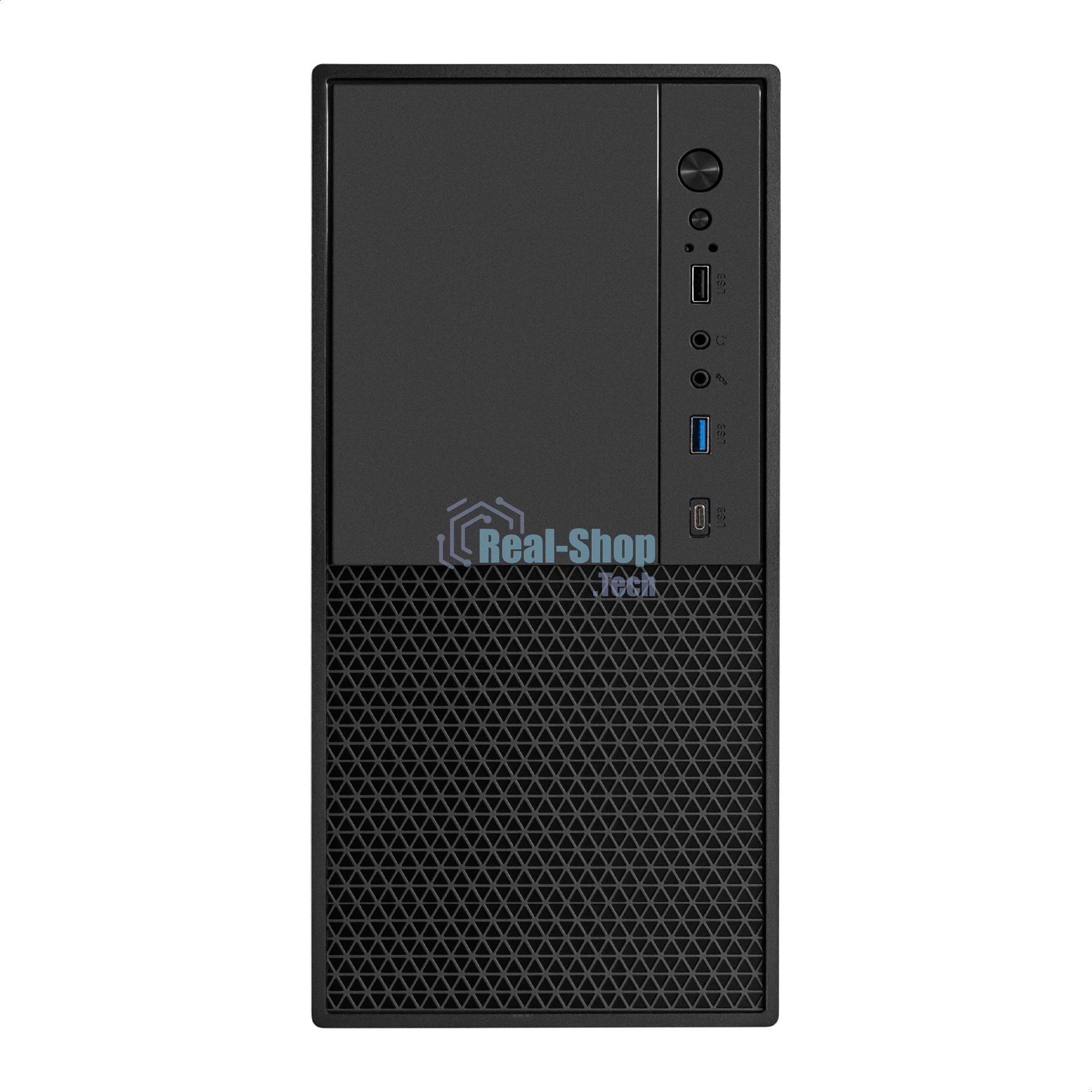 Компьютерный корпус Minitower ExeGate BAA-308MUC-AAA450 (mATX, БП AAA450 с вент. 8см, 1хUSB+1хUSB 3.0+1хTypeC, HD Audio, черный)