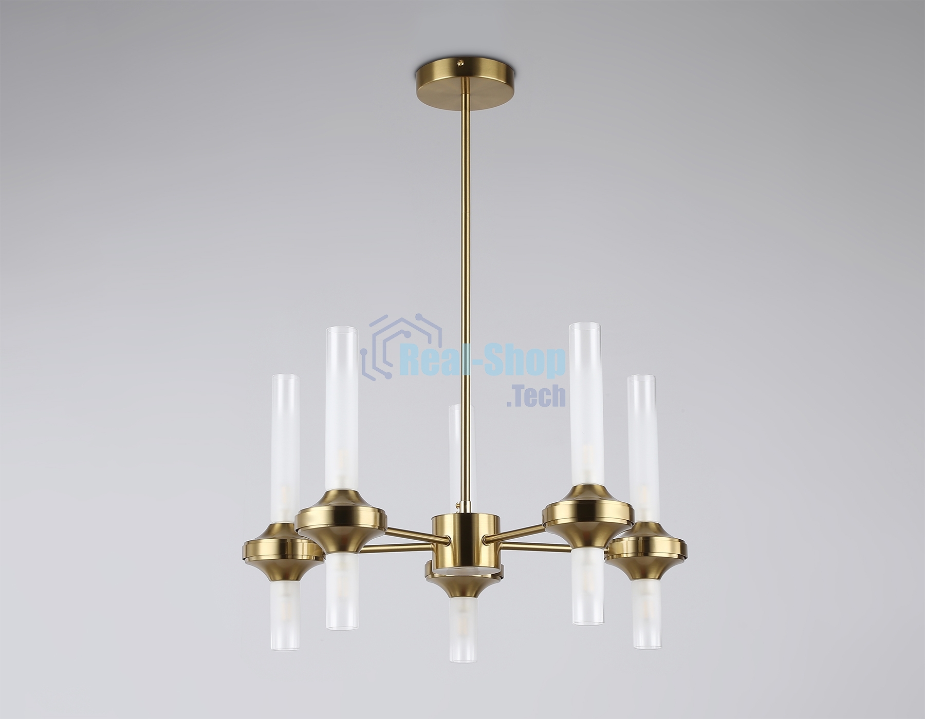 Люстра Ambrella light LH55358/10 BS/CL латунь/прозрачный G9/10 max 30W D550*690
