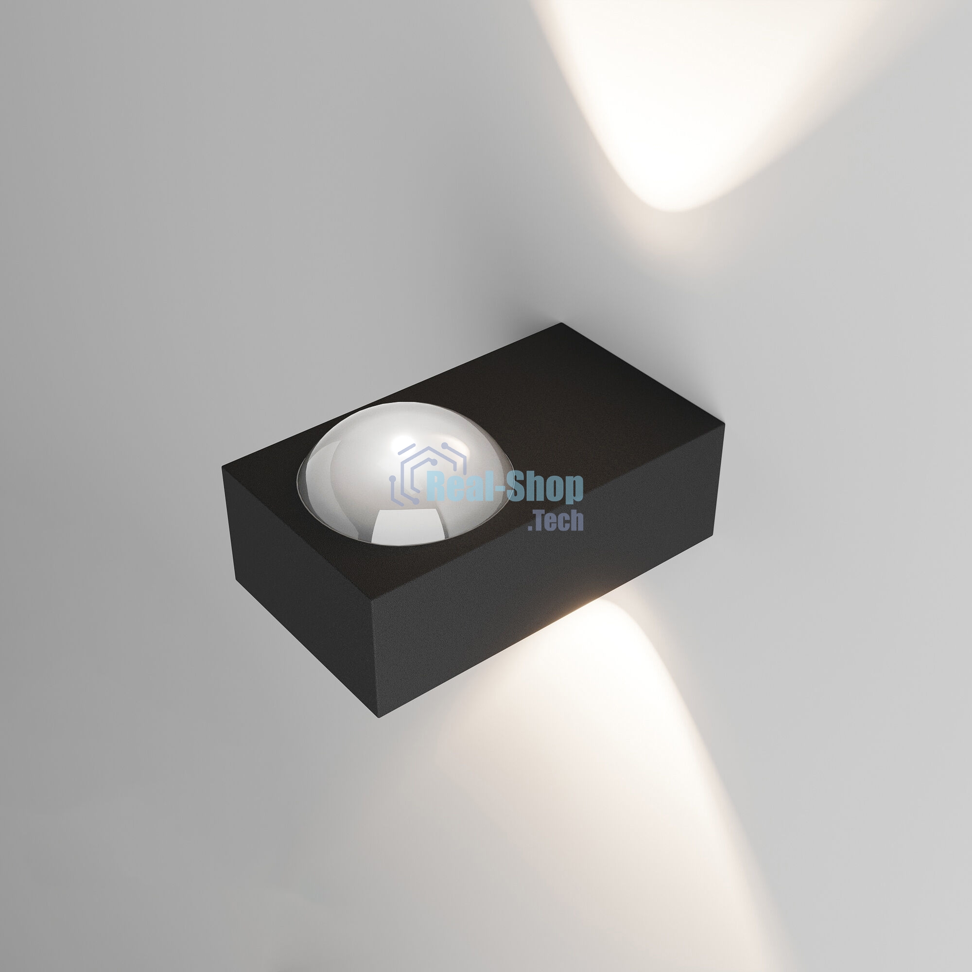 35191/W / Светильник садово-парковый со светодиодами Lenses черный