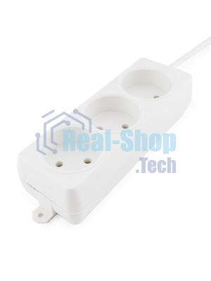 Удлинитель Гарнизон EL-NL3-W-3, 3 розетки допустимый ток 10А, длина 3 метра.