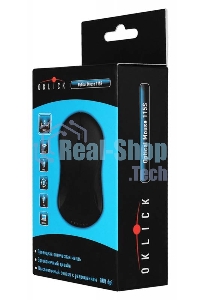 Мышь проводная Oklick 115S черный, 1200 dpi, USB, кнопки - 3