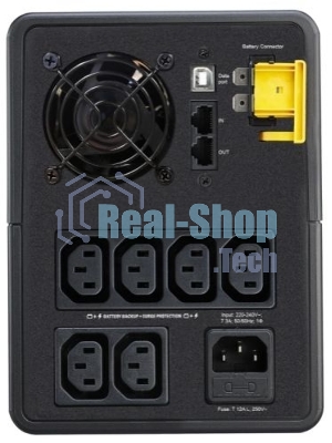 Источник бесперебойного питания APC Back-UPS BX1600MI / 1600ВА / 900Вт / 6xIEC 320 C13, 2xRJ-45