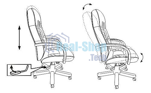 Кресло руководителя Бюрократ T-9908/WALNUT черный, кожа, крестовина металл