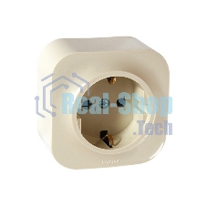 Розетка Legrand 782241 с заземлением без шторок (Слоновая кость)