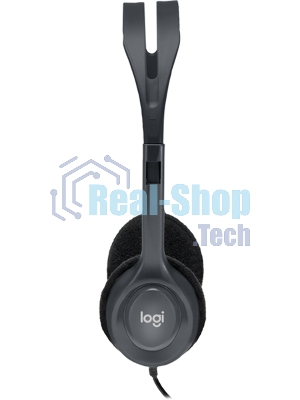 Гарнитура Logitech H111 чёрный, проводная, 3.5 мм