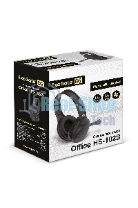 Гарнитура проводная ExeGate EX289748RUS Office HS-102S (3,5мм Jack интерфейс, длина кабеля 1,5м)