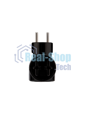 Тройник электрический Rexant РЕТРО 10 А без заземления черный (карболит)