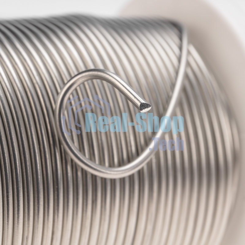 Припой ПОМ-3, 500г, Ø2мм, (олово 97%, медь 3%), бессвинцовый, ГОСТ 21931-76, катушка Rexant