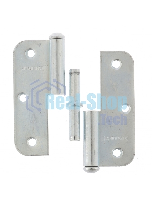 Петля накладная ПН1-85 левая, цинк, 4шт. (Металлист)