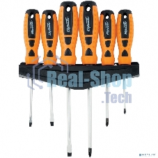 Набор отверток Sparta 11782''point'' crv двухкомпонентные рукоятки 6 шт