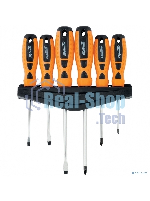 Набор отверток Sparta 11782''point'' crv двухкомпонентные рукоятки 6 шт