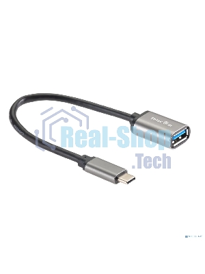 Кабель-адаптер Type-Cm --> USB 3.0 Af, OTG, 1,5A, 5,0Gbps, Alum grey 0,2m Telecom (TC409M)