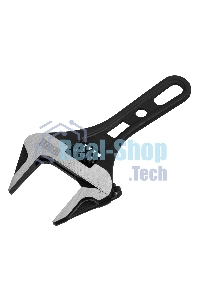 Ключ разводной Denzel 185 мм, CrV, кованый, укороченная рукоятка