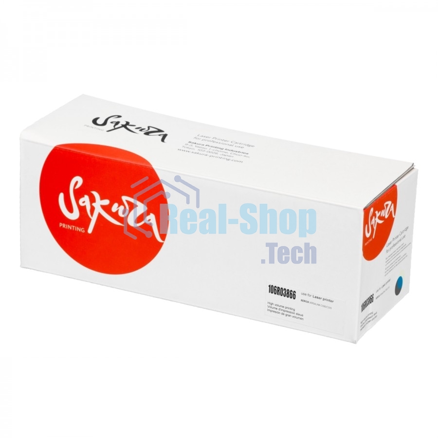 Картридж лазерный Sakura 106R03866 для Xerox Phaser VersaLink C500dn/C500n, C505S/C505X, голубой, 9 000 к.