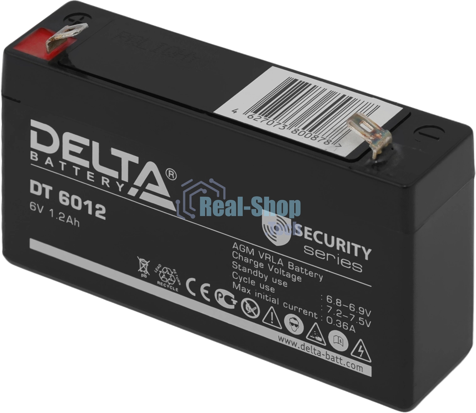 Батарея для ИБП Delta DT 6012 (6V, 1.2Ah)