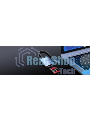 Кард-ридер Netac Flash WK12/серый/SD/SDHC/SDXC/microSD/microSDHC/microSDXC/USB 3.0 Type-C/пластик