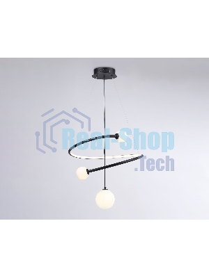 Светильник Ambrella light FL66303 BK черный 39W 3000K-6400K+G9 D500*1200 (ПДУ ИК)
