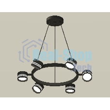 Светильник Ambrella light XB9193202/6 SBK/FR черный песок/белый матовый GX53 (C9193, N8478)