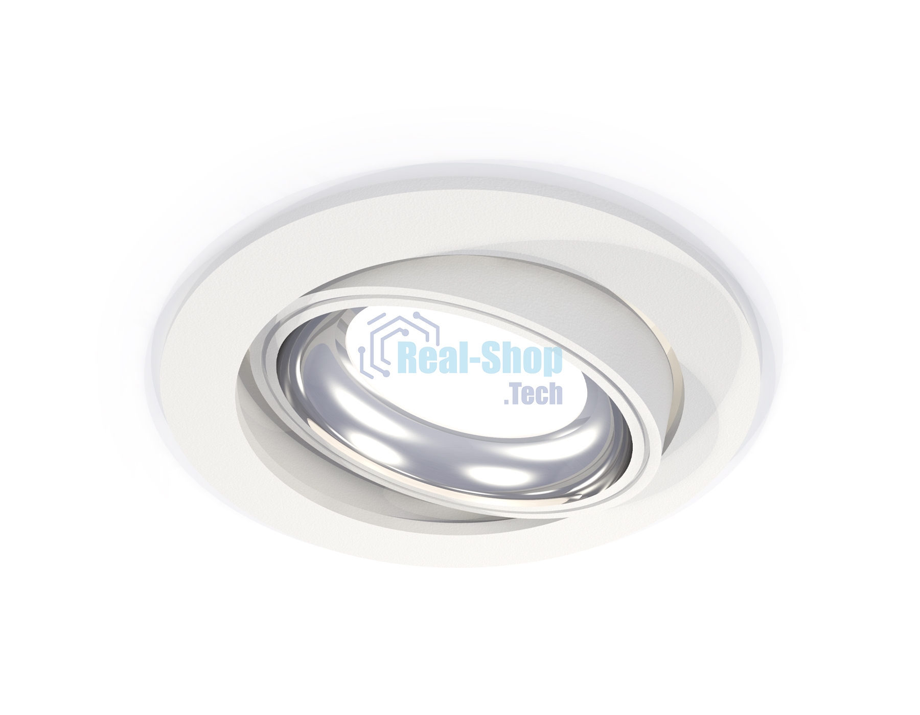 Комплект встраиваемого поворотного светильника Ambrella light XC7651002 SWH/PSL белый песок/серебро полированное MR16 GU5.3 (C7651, N7022)