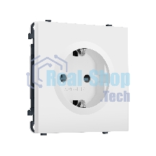 Комплект механизма электрической розетки SIGMA Белый мягкое касание 50Hz 2P+E с/з с/ш 16A-250V QUANT PRO (SP8270, PR141)