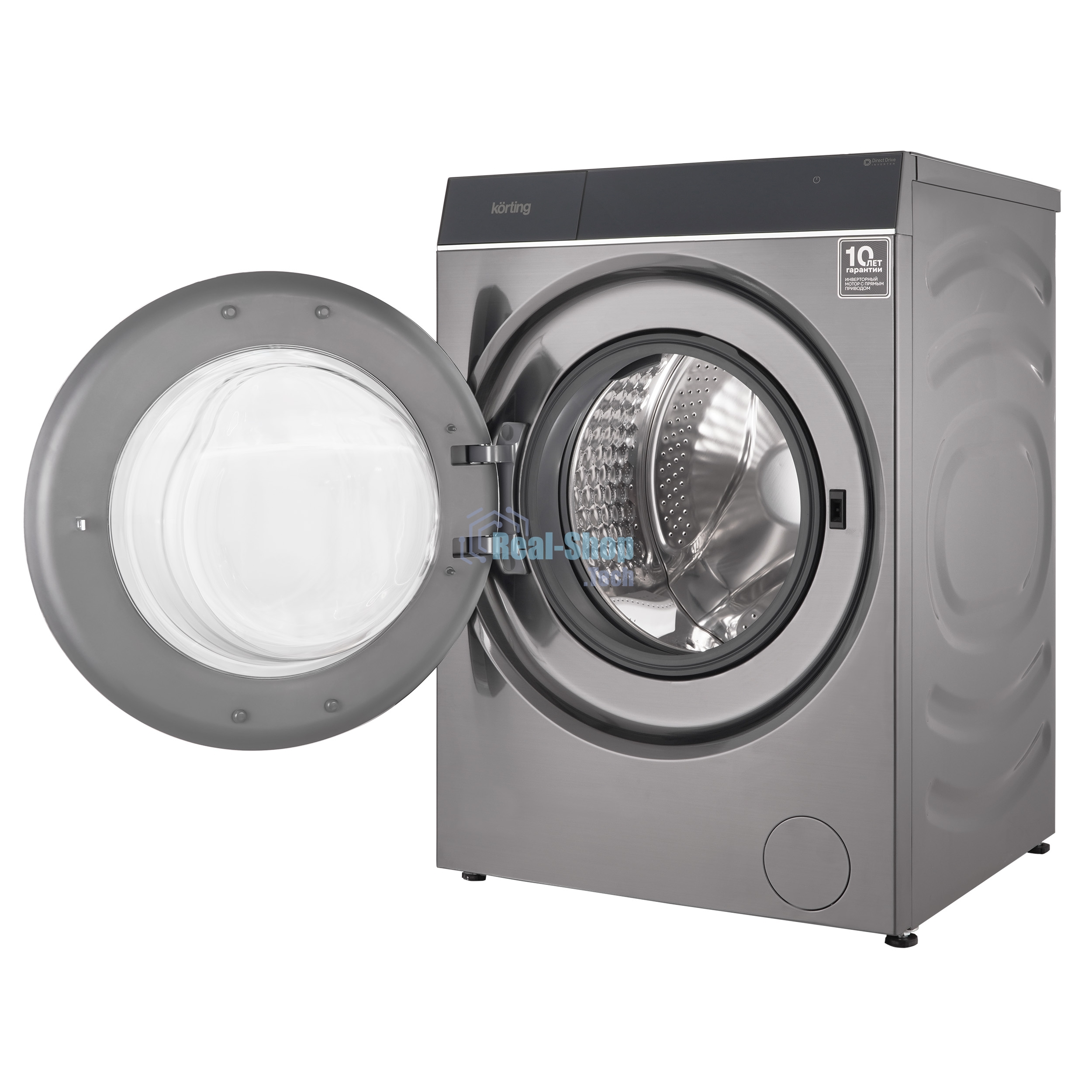 Стиральная машина Korting KWM 60DS1499 An антрацит, загрузка фронтальная 10 кг, 1400 об/мин, класс A+++