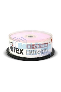 Диск DVD+RW Mirex 4.7 Gb, 4x, Cake Box (10), (10/300)