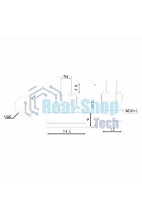 Выключатель-кнопка Rexant 250V 1А (2с) ON-OFF черный (для настольной лампы)