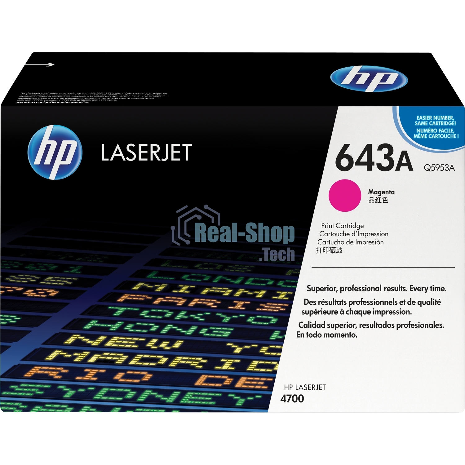 Картридж лазерный HP Q5953A пурпурный для Color LaserJet 4700 10000 стр.