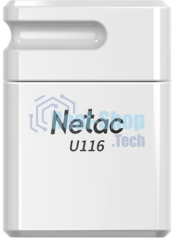Флешка USB Netac 4Gb U116 NT03U116N-004G-20WH USB 2.0 белый
