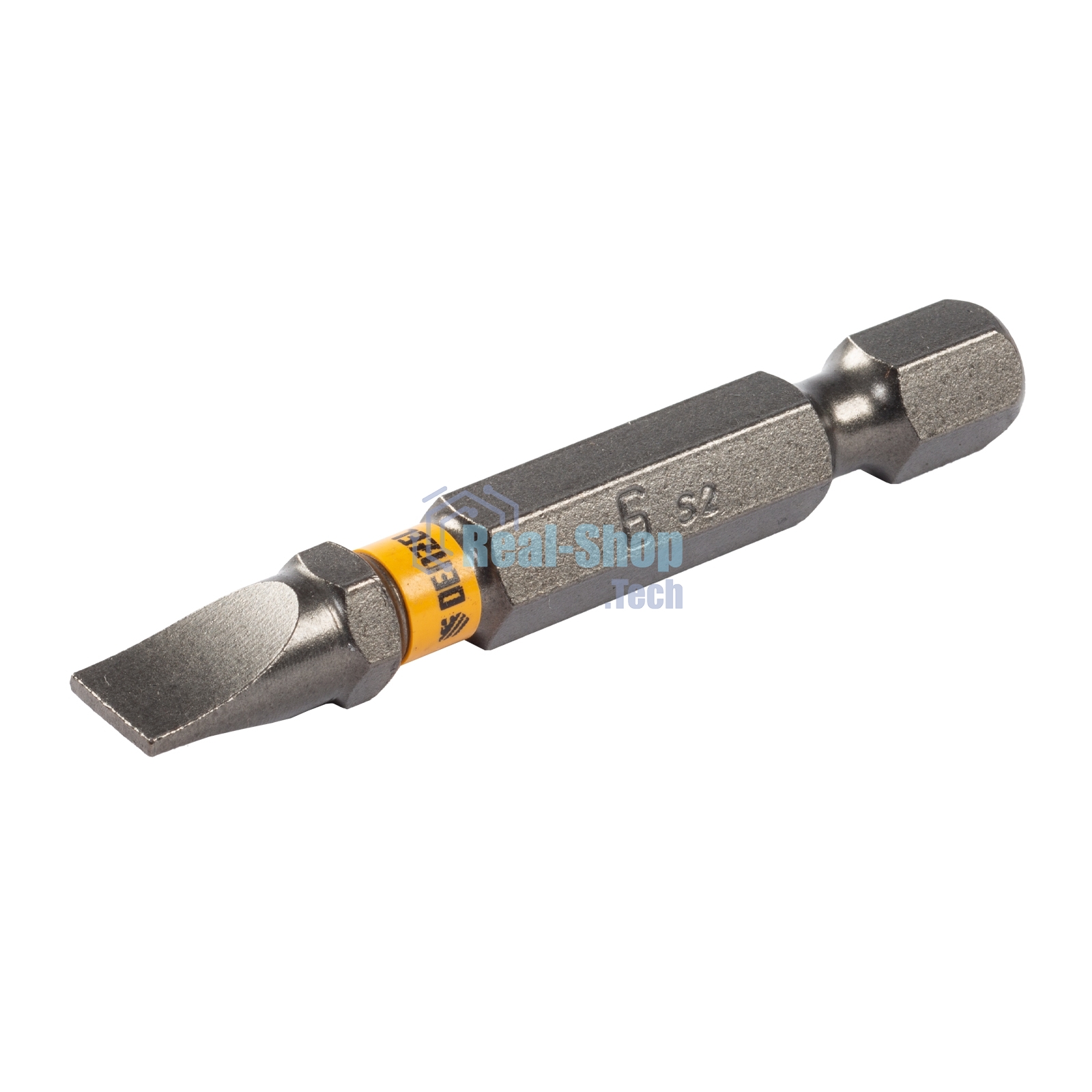 Набор бит Denzel SL6,0х50, сталь S2, шестигранный профиль, 10 шт.