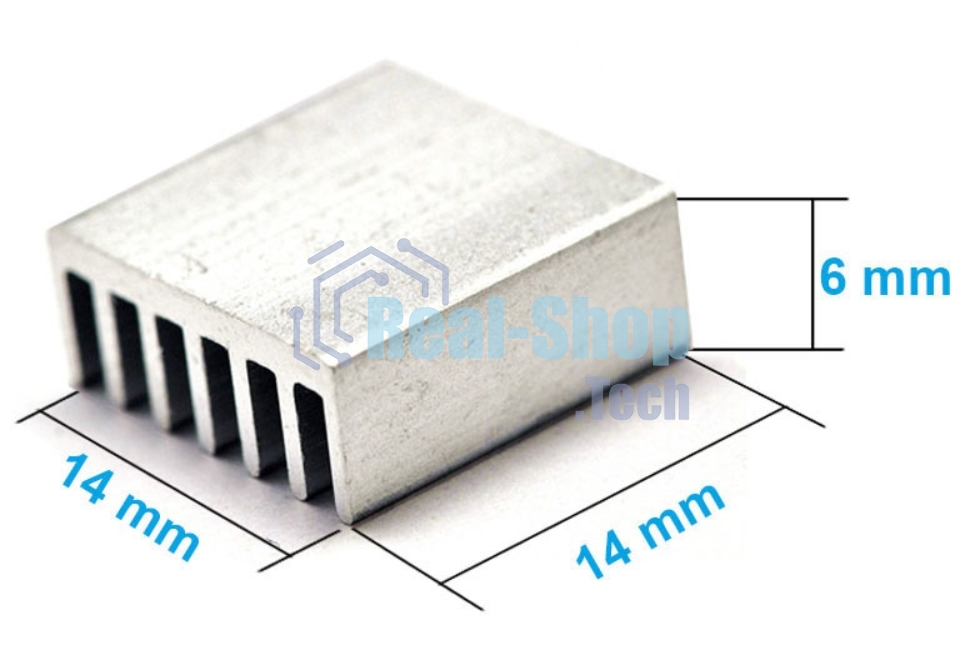 Аллюминиевый радиатор 14x14x6 мм
