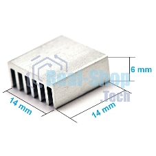 Аллюминиевый радиатор 14x14x6 мм