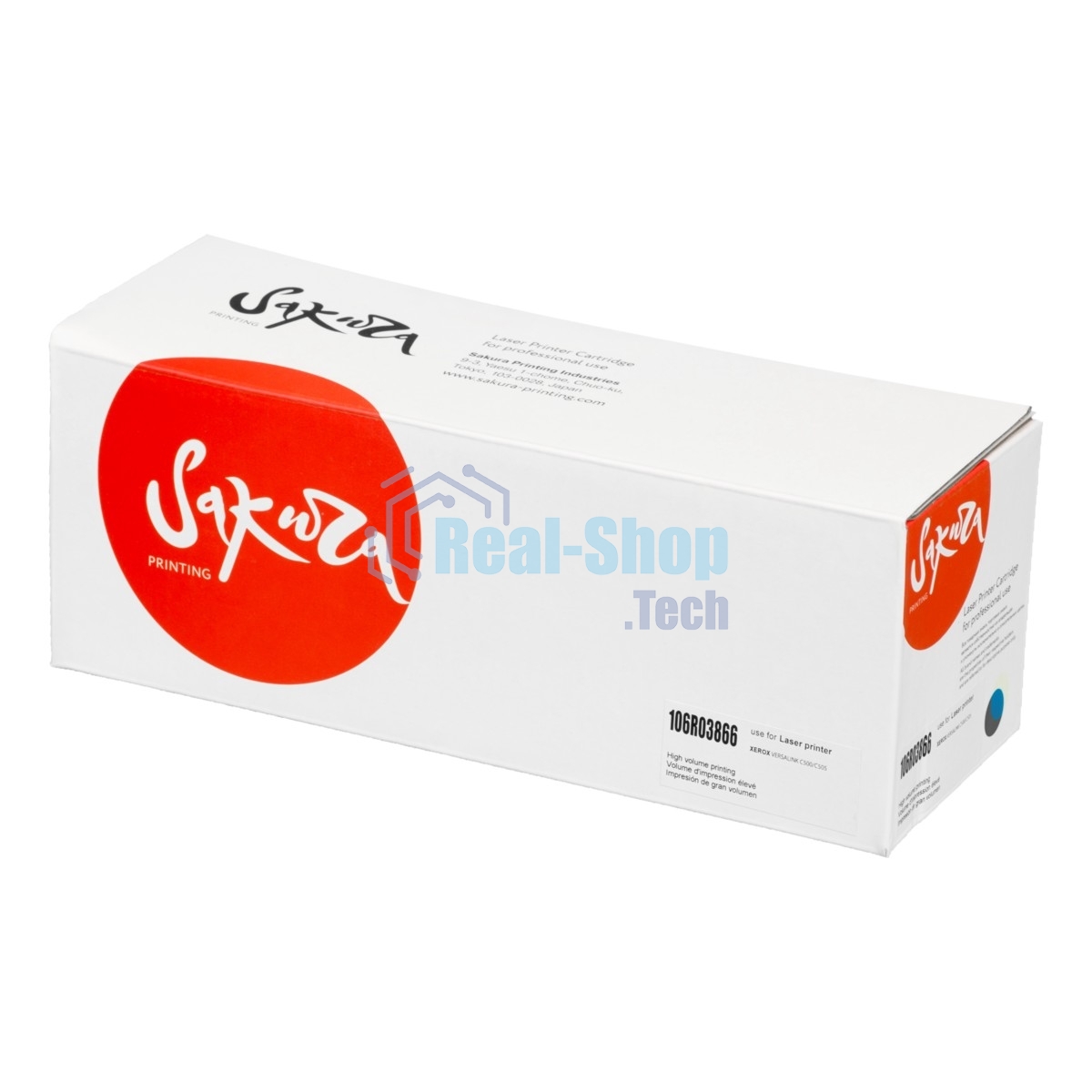 Картридж лазерный Sakura 106R03866 для Xerox Phaser VersaLink C500dn/C500n, C505S/C505X, голубой, 9 000 к.