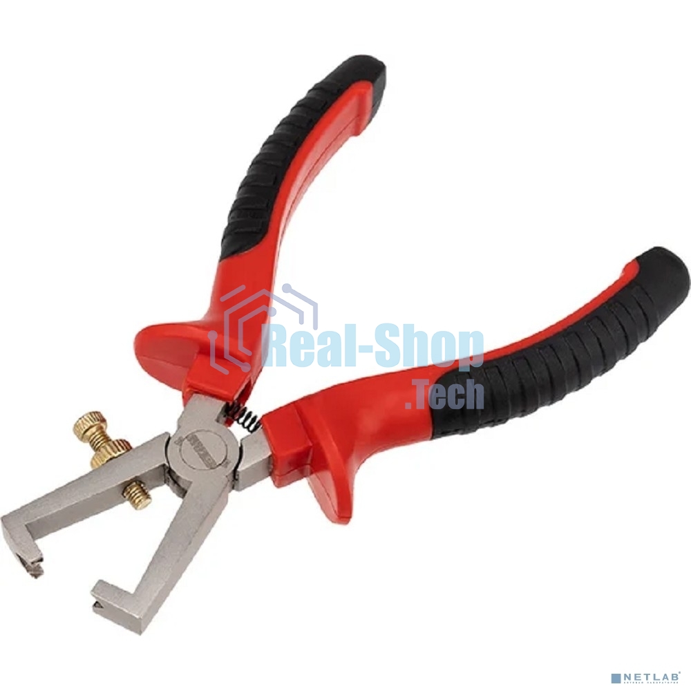 Плоскогубцы для зачистки проводов Rexant 160 мм никелированные, двухкомпонентные рукоятки