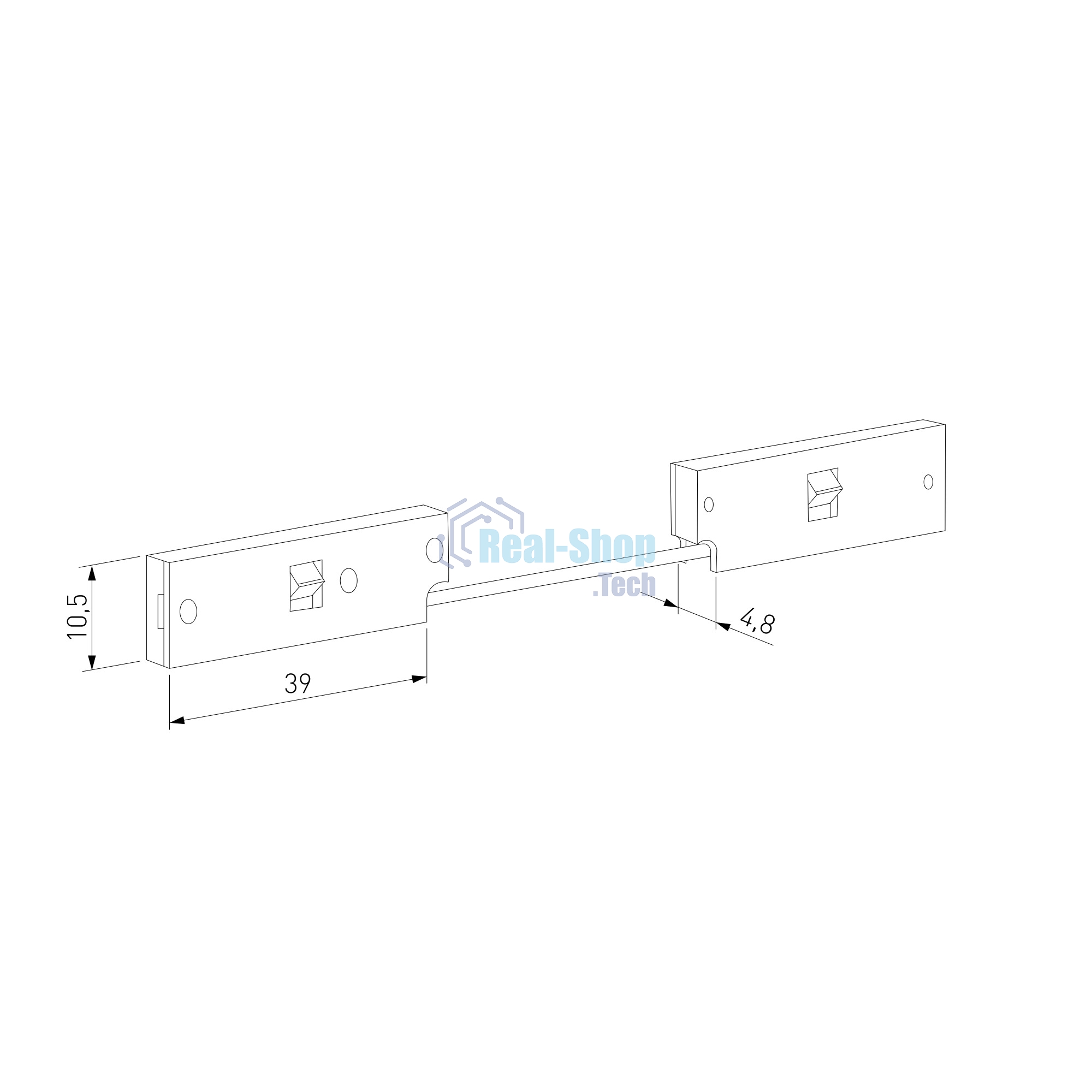 Mini Magnetic Гибкий коннектор (черный) 85173/00