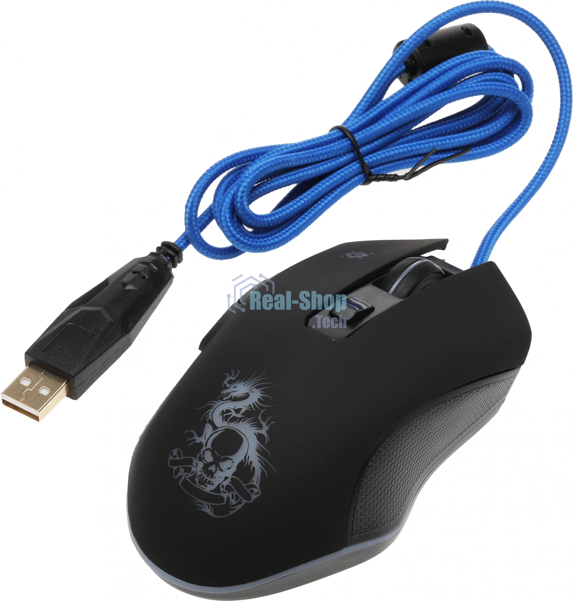 Мышь проводная Defender Sky Dragon GM-090L черный, 3200 dpi, USB, кнопки - 6